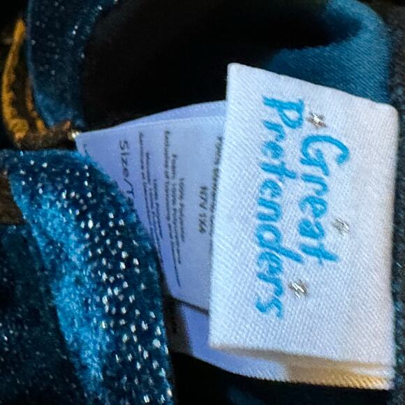 Great Pretenders Starry Night Wizard Cape Hat Magician Magic Costume Kids 7-8 - Picture 6 of 11